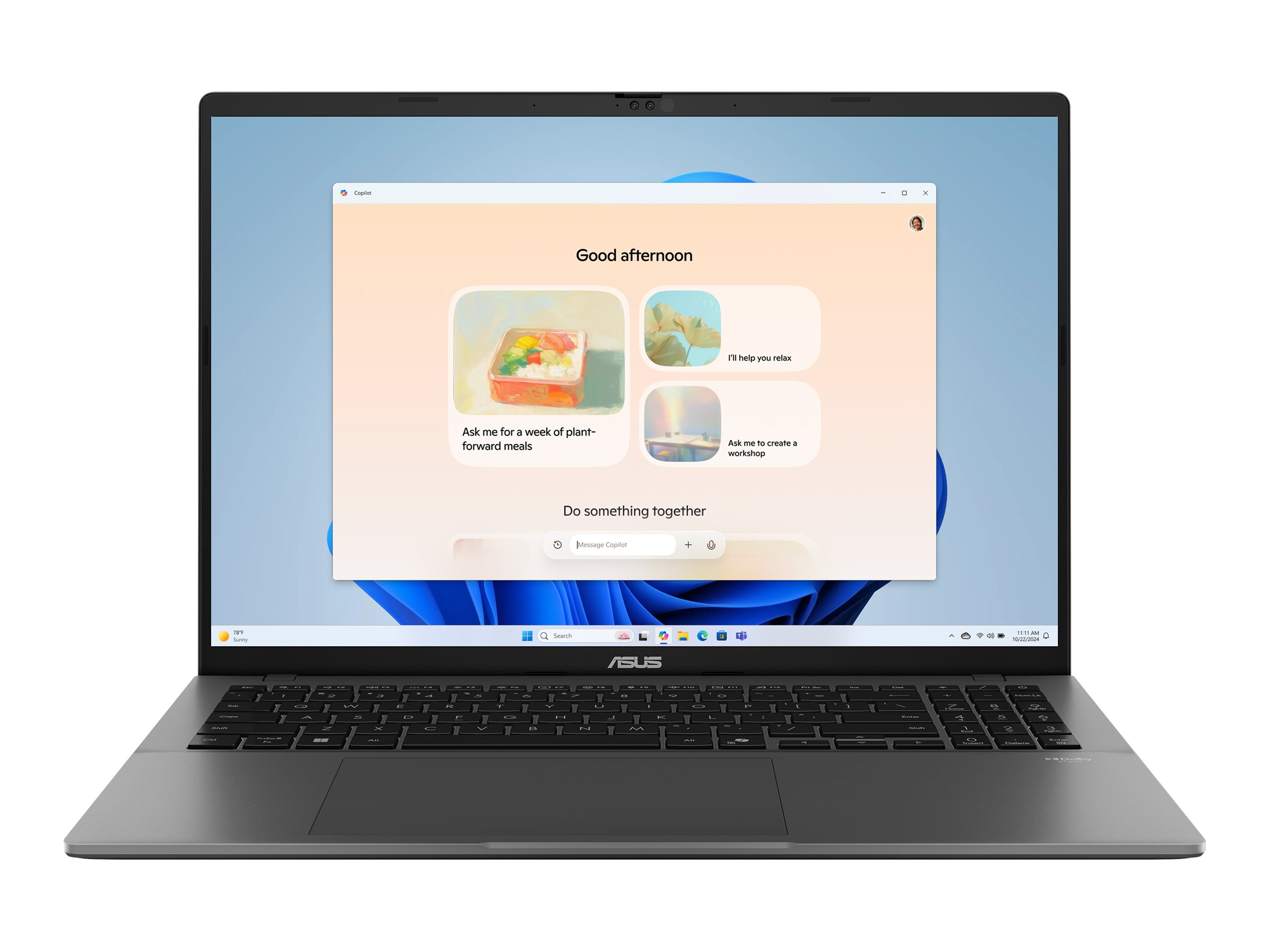 ASUS Vivobook S16 S3607VA-RP142W - Intel Core 7 240H / 2.5 GHz - Win 11 Home - Intel Graphics - 16 GB RAM - 1 TB SSD NVMe - 40.6 cm (16")