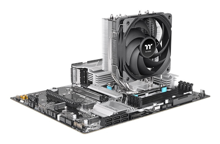 Thermaltake Kühler UX400 Black Air AMD/Intel retail - CPU-Kühler - AMD Sockel AM3 (Ph. II/Ath. II), Ansicht 4