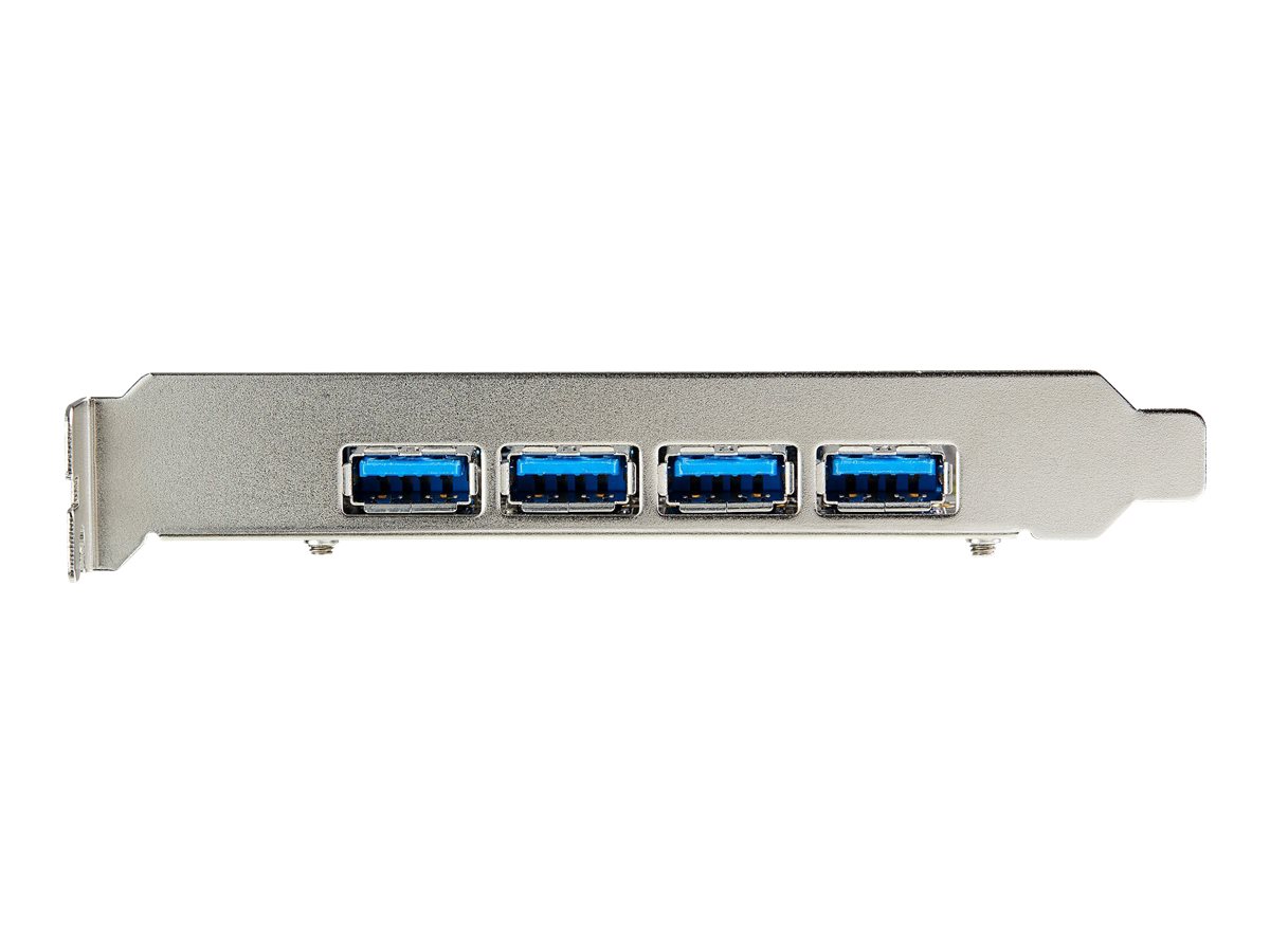 StarTech.com Startech 4-Port USB PCIe Adapter - 10 Gbit/s USB 3.1/3.2 Gen 2 Typ-A PCI Express Erweiterungskarte mit 2 Controllern - 4x USB-A - USB-PCIe-Schnittstellenkarte - Windows/Mac/Linux (PEXUSB314A2V2)