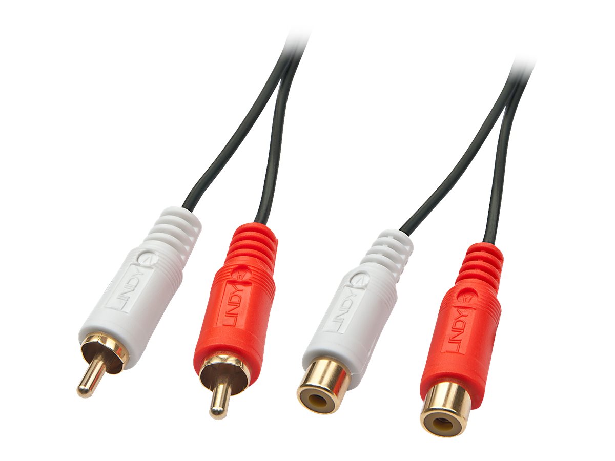 Lindy Premium - Audioverlängerungskabel - RCA x 2 (M)