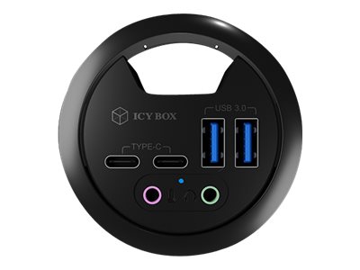 ICY BOX IB-HUB1403B - Hub - 2 x SuperSpeed USB 3.0 + 2 x USB-C, Ansicht 2