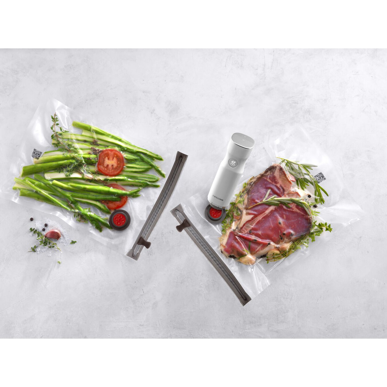 Zwilling Fresh & Save - Vakuumverpackung für Lebensmittel - versiegelbar - durchsichtig (Packung mit 10), Ansicht 4