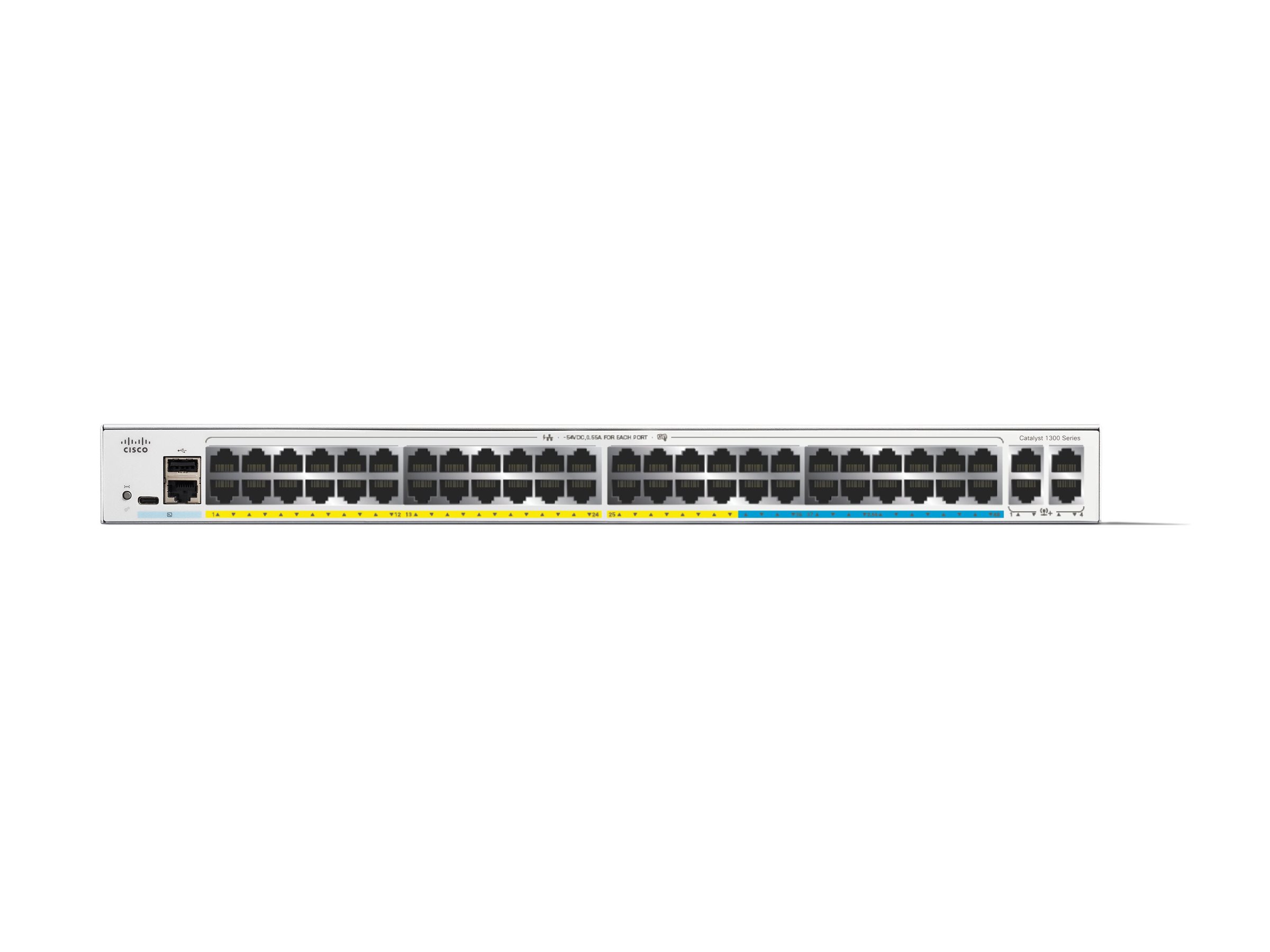 Cisco Catalyst 1300-48MGP-4X - Switch - L3 - managed - 32 x 101001000 (PoE+)