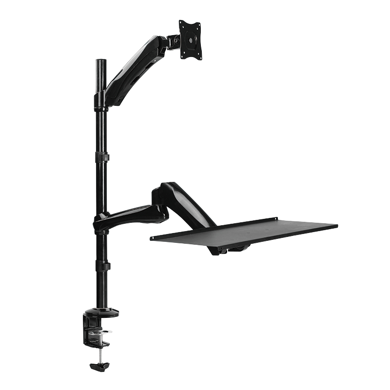 LogiLink Sit-Stand Workstation - Befestigungskit für Monitor / Tastatur (einstellbarer Arm), Ansicht 2