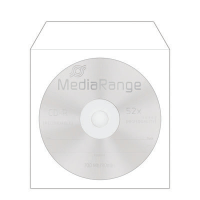 MEDIARANGE BOX162 - Schutzhülle - 1 Disks - Weiß - Papier - Kunststoff - 124 mm - 124 mm, Ansicht 3