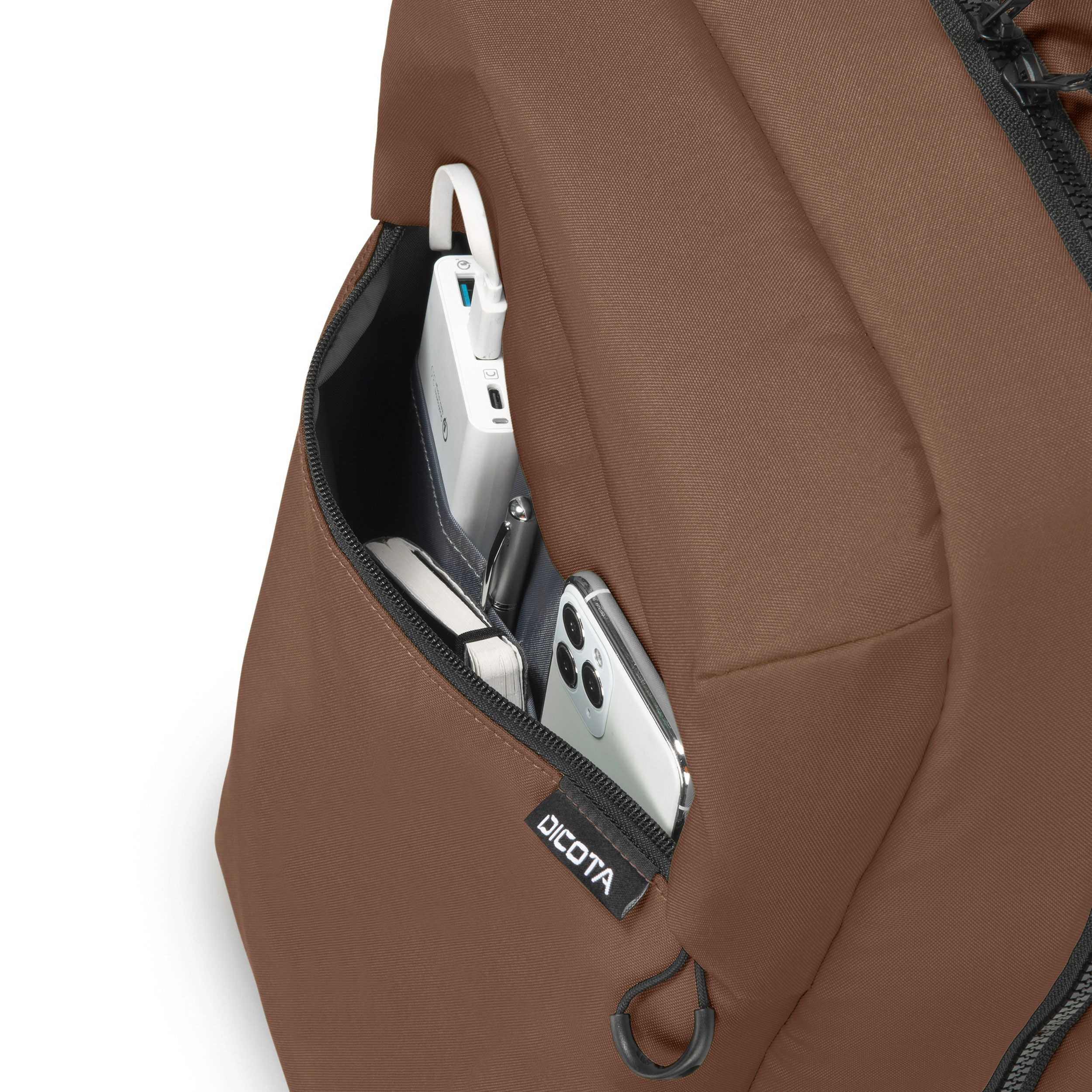 Dicota Commuter - Notebook-Rucksack - 40.6 cm - Braun, Ansicht 2