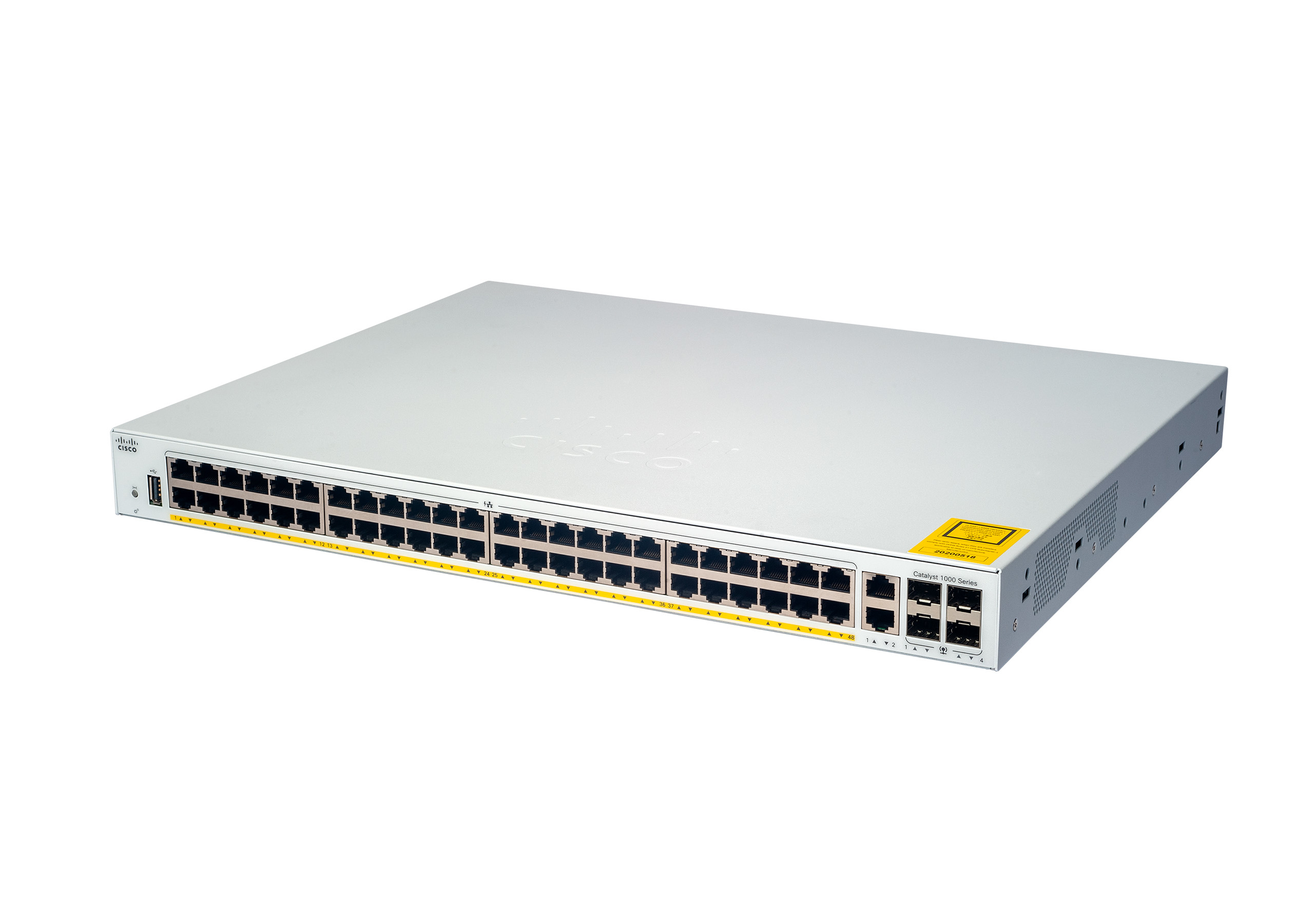 Cisco Catalyst C1000-48P-4G-L, Managed, L2, Gigabit Ethernet (10/100/1000), Vollduplex, Power over Ethernet (PoE)