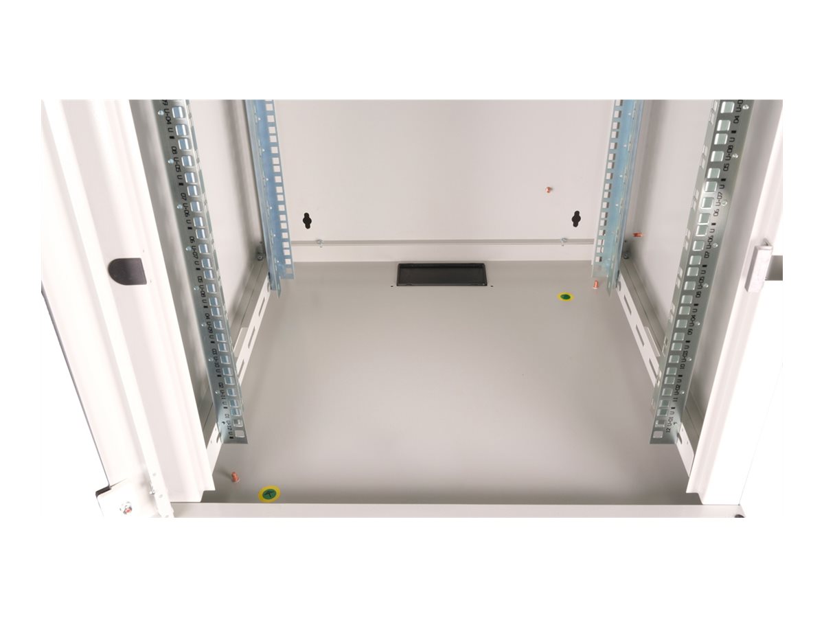ROLINE 19 Zoll Wandgehäuse Pro 12 HE 600x600 BxT grau - Wandgehäuse, Ansicht 4