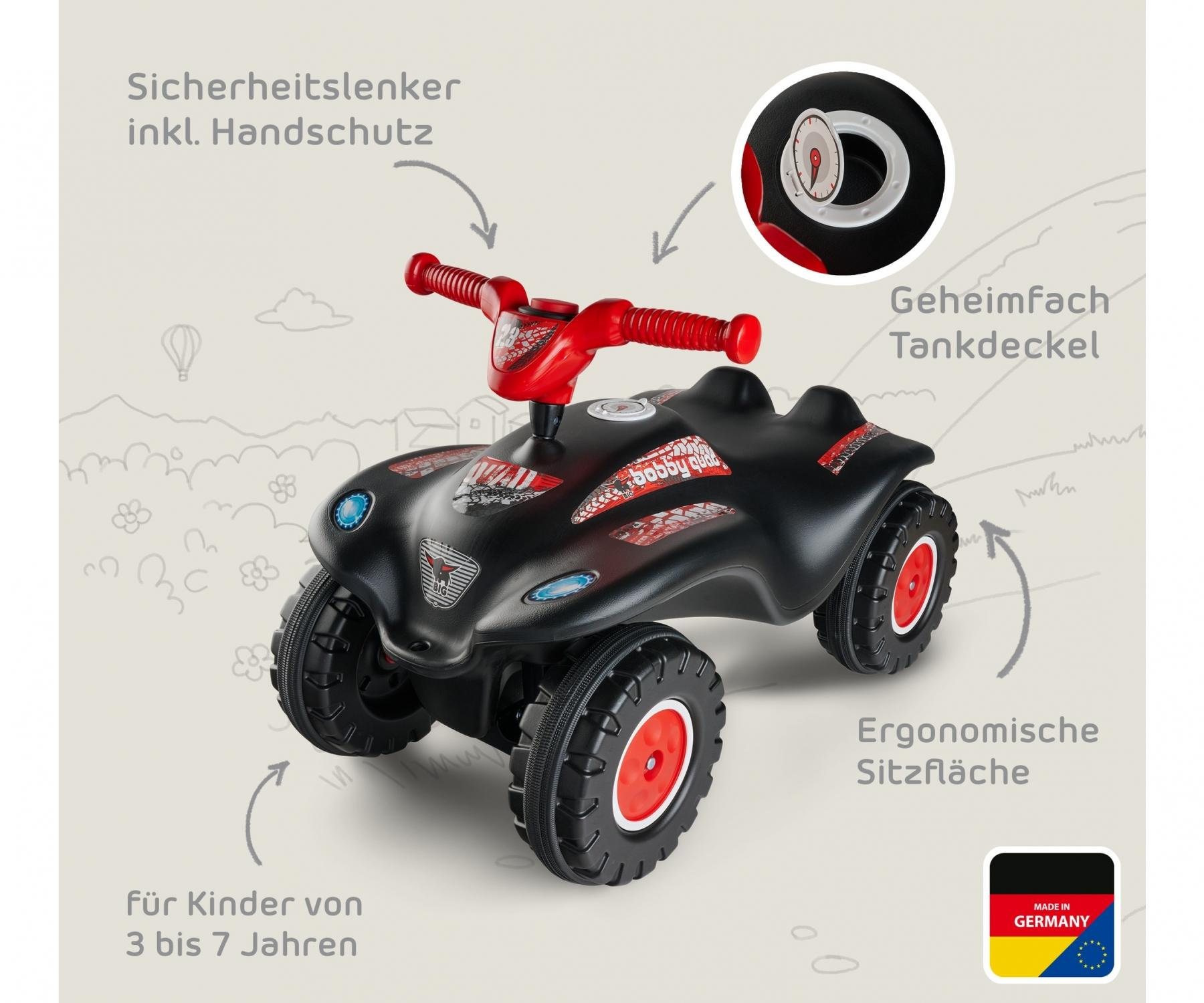 BIG Spielwarenfabrik Bobby Quad Racing schwarz/rot, Ansicht 4