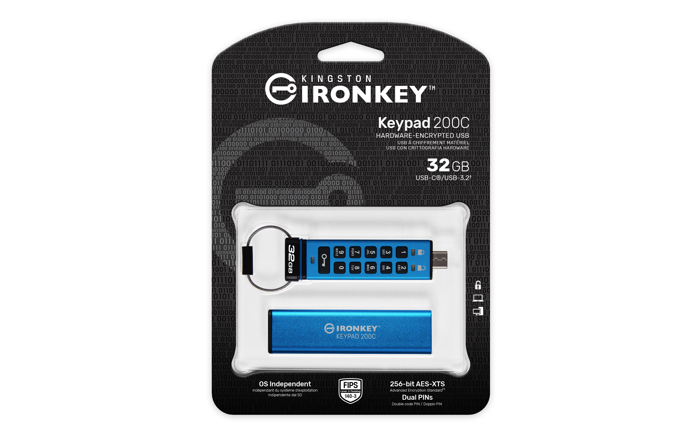 Kingston IronKey Keypad 200C - USB-Flash-Laufwerk, Ansicht 4