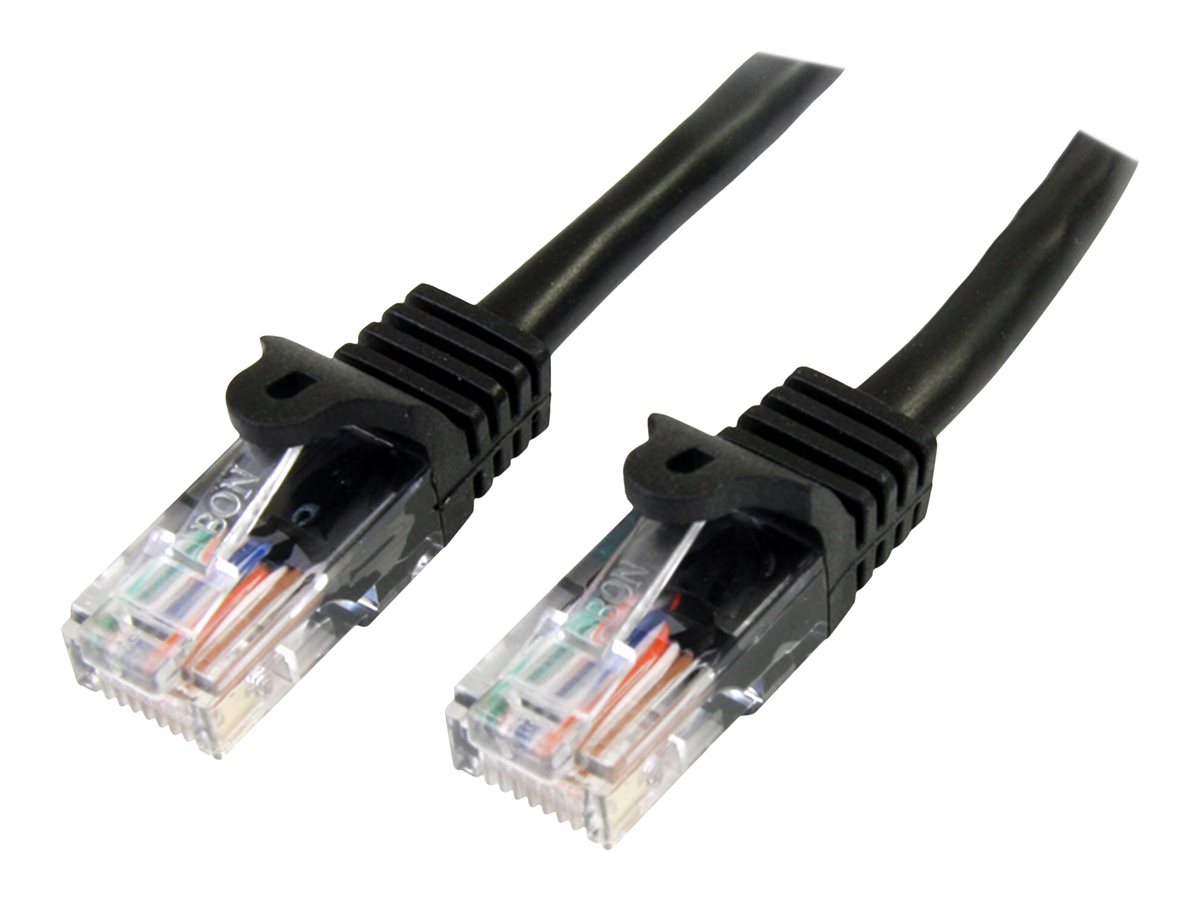 StarTech.com 3m Cat5e RJ45 UTP Netzwerkkabel Snagless - Cat 5e Patchkabel - Schwarz - Stecker / Stecker - Patch-Kabel - RJ-45 (M)