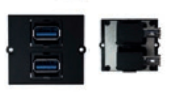 Bachmann 917.059 - 2 x USB A - Schwarz - 1 Stück(e), Ansicht 2