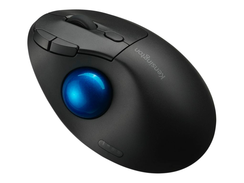 Kensington Pro Fit Ergo TB450 EQ - Trackball - ergonomisch - optisch - 7 Tasten - kabellos - 2.4 GHz Bluetooth - kabelloser Empfänger (USB)