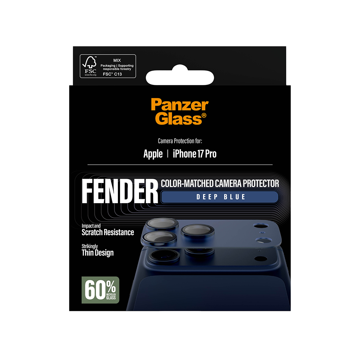 PanzerGlass PG Fender Cam Prot Blue iPhone 17 Pro, Ansicht 3