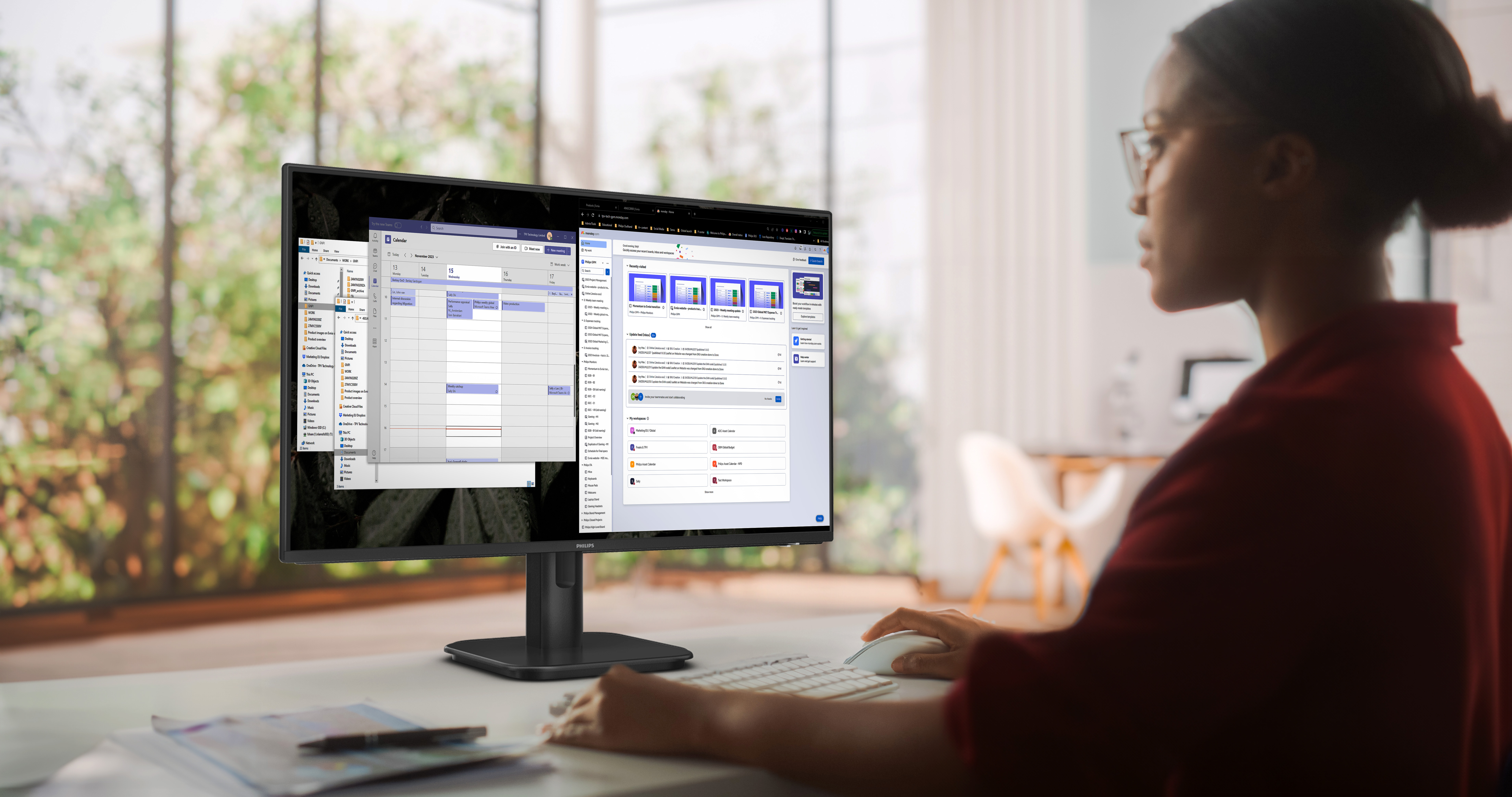 Philips 23.8IN WLED 1920X1080 1300:1, Ansicht 2