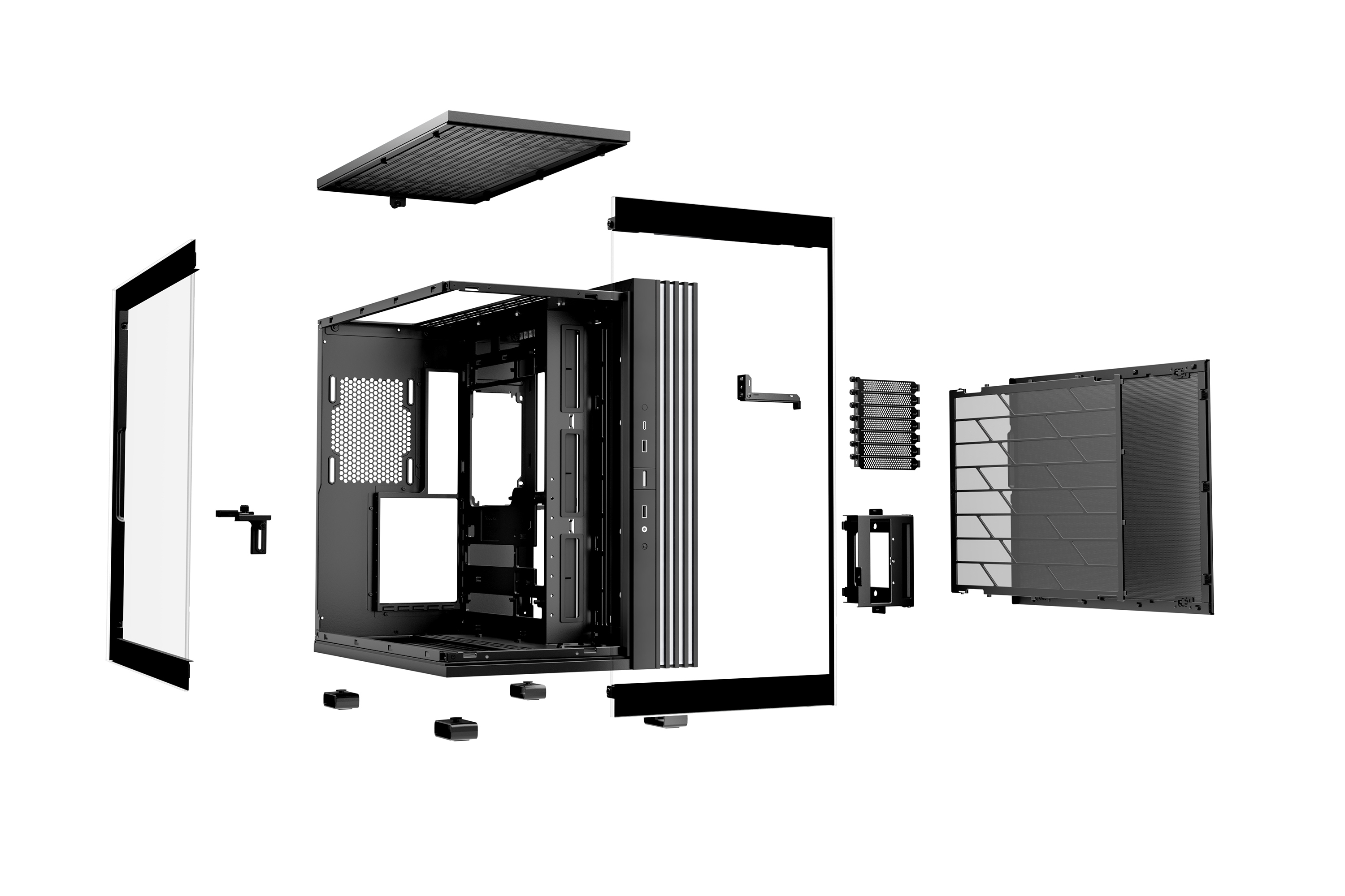 Be Quiet! Light Base 600 DX - Midi-Tower - ATX - Seitenteil mit Fenster (Glas), Ansicht 4