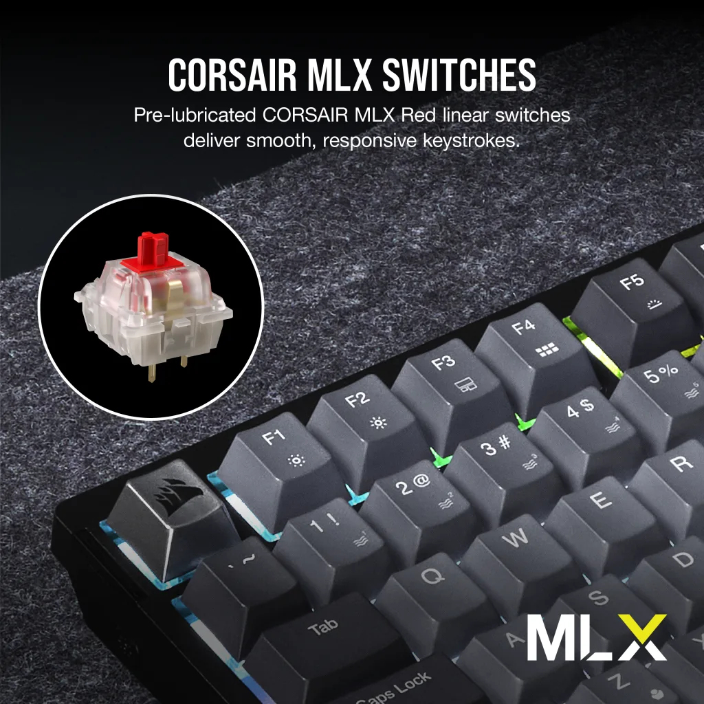 Corsair CH-91D401L-DE - Tastatur - TL: Deutsch, QWERTZ, Ansicht 4