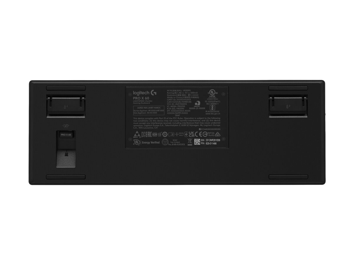 Logitech G PRO X 60 - Tastatur - TKL - kabellos - Bluetooth - Tactile - weiß - TL: US, QWERTY, Ansicht 3