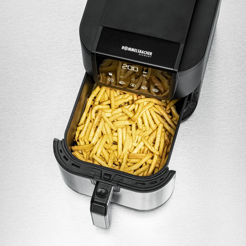ROMMELSBACHER FRH 1500 - Heißluftfritteuse - 5 l - 0,8 kg - 80 °C - 200 °C - 60 min, Ansicht 3