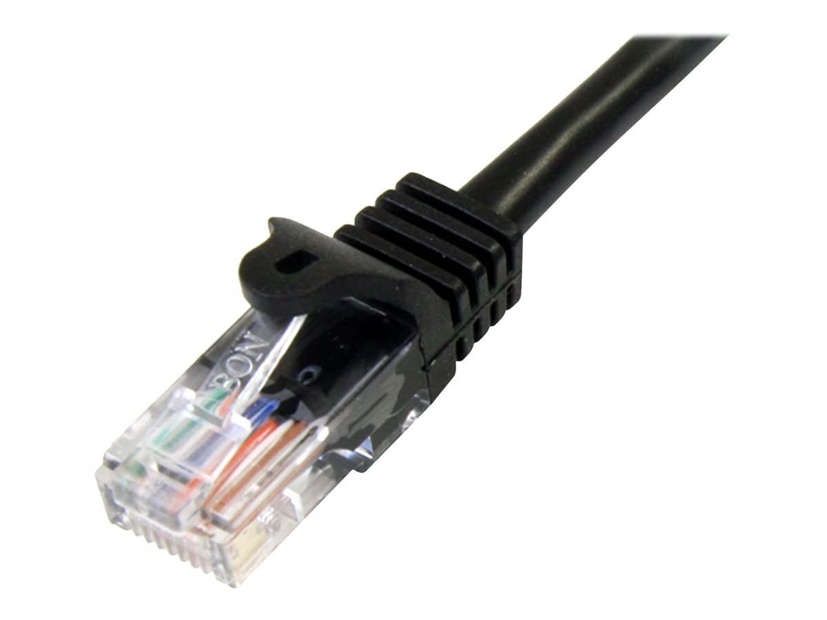 StarTech.com 1m Cat5e RJ45 UTP Netzwerkkabel Snagless - Cat 5e Patchkabel - Schwarz - Stecker / Stecker - Patch-Kabel - RJ-45 (M)