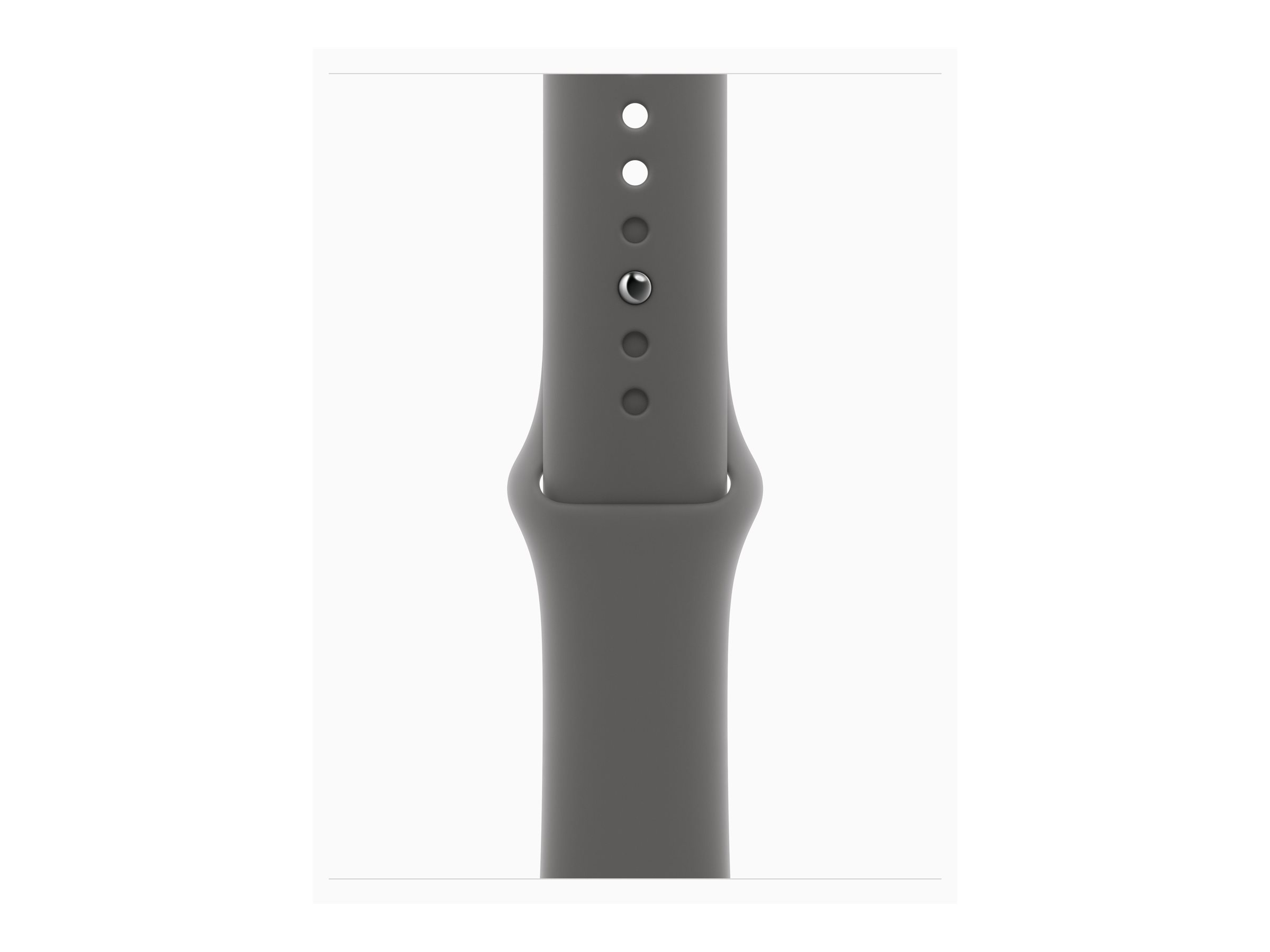 Apple Watch Series 10 (GPS + Cellular) - 42 mm - natürliches Titan - mit Sportband - Stone Gray - Bandgröße: S/M, Ansicht 2