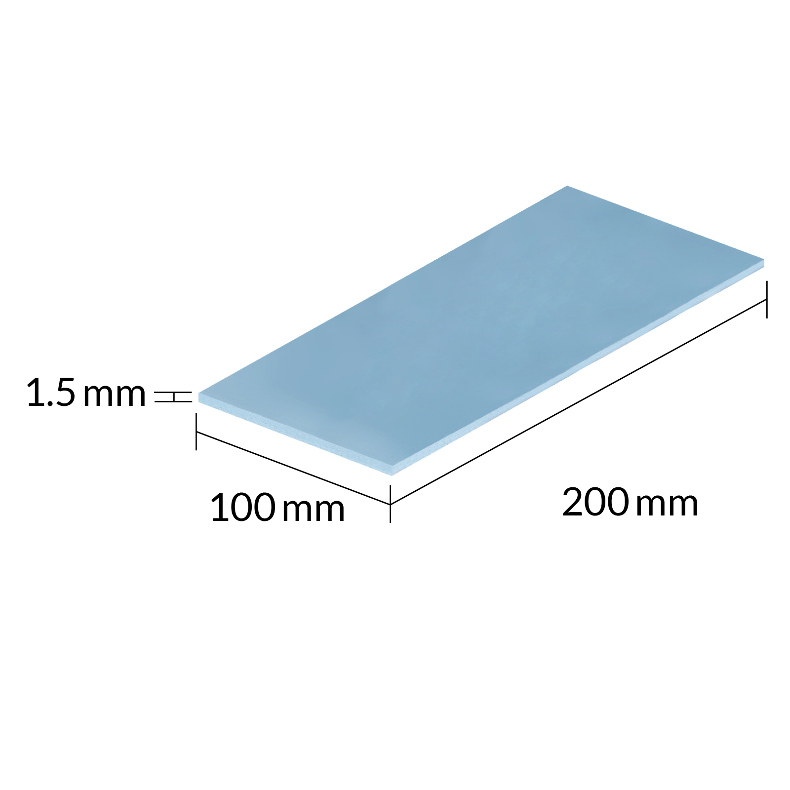 Arctic TP-3 - Thermo-Pad - Blau (Packung mit, Ansicht 2