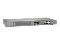 LevelOne GEP-1621 - Switch - unmanaged - 16 x 101001000 (PoE+)
