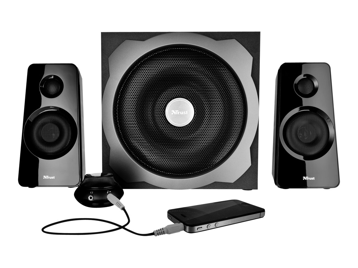 Trust Tytan 2.1 Subwoofer Speaker Set - Lautsprechersystem - für PC - 2.1-Kanal - 60 Watt (Gesamt)