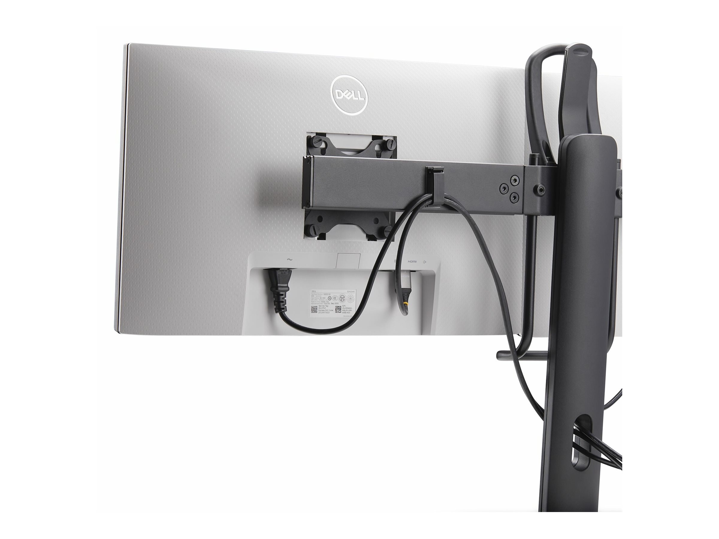 StarTech.com Crossbar Dual Monitor Desk Stand Double 27inch ScreensVESA - Aufstellung - für 2 Monitore - Kunststoff Aluminium Stahl - Schwarz - Bildschirmgröße: 43.2-68.6 cm (17-27)