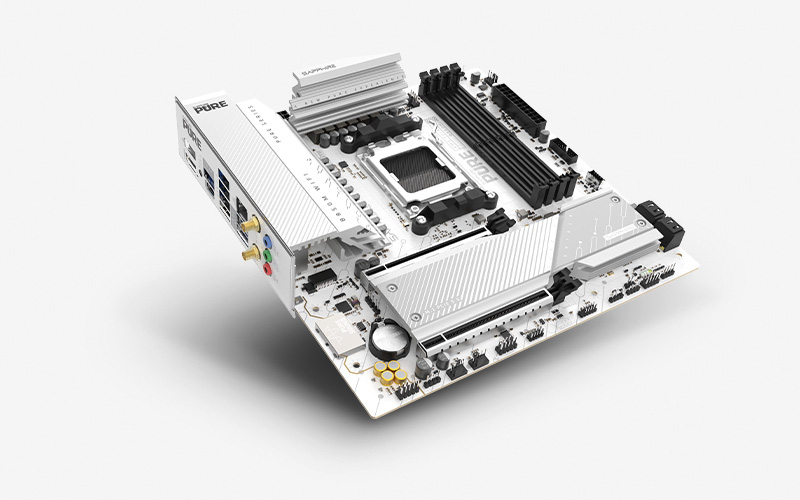 Sapphire Mainboard Pure B850M WiFi - Mainboard - AMD Sockel AM5 (Ryzen Zen4), Ansicht 4