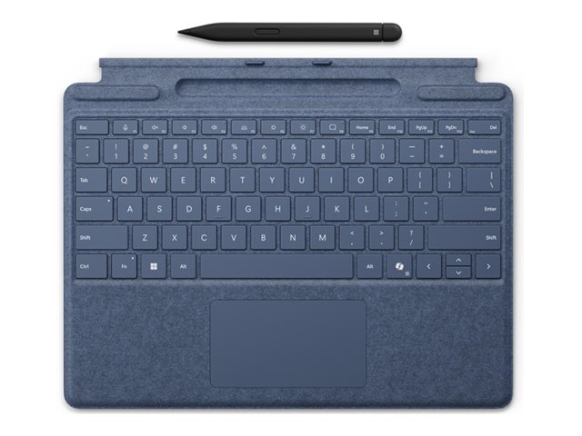 Microsoft Surface Pro Keyboard - Tastatur - mit Trackpad Beschleunigungsmesser Surface Slim Pen 2 Ablage- und Ladeschale