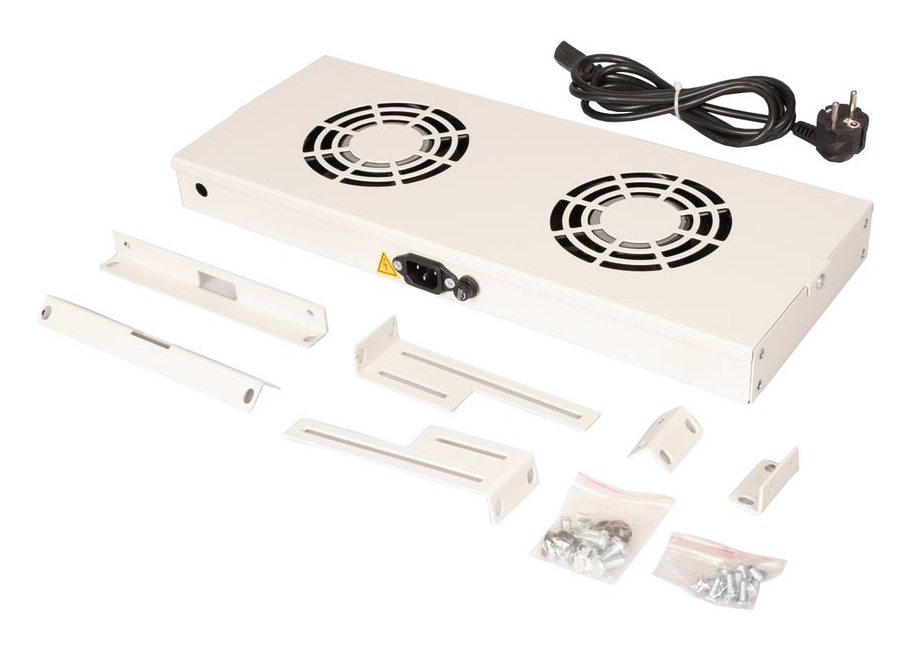 ROLINE Rack - Lüfter Kit - with 2 fans - Hellgrau, RAL 7035 - 48.3 cm (19), Ansicht 2