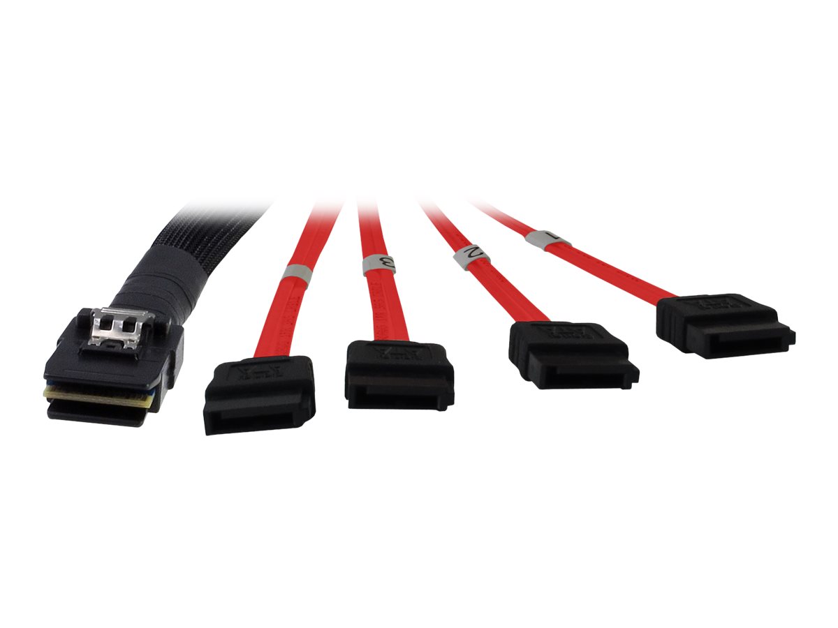 INTER-TECH Kabel SFF 8087 4x SATA, -Z- (88885301)