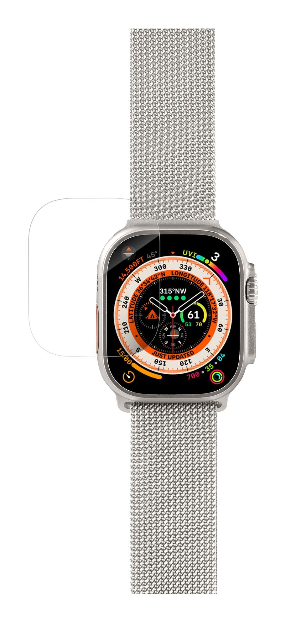 Laut International Prime glass Clear protector for Apple Watch Ultra, Ansicht 4