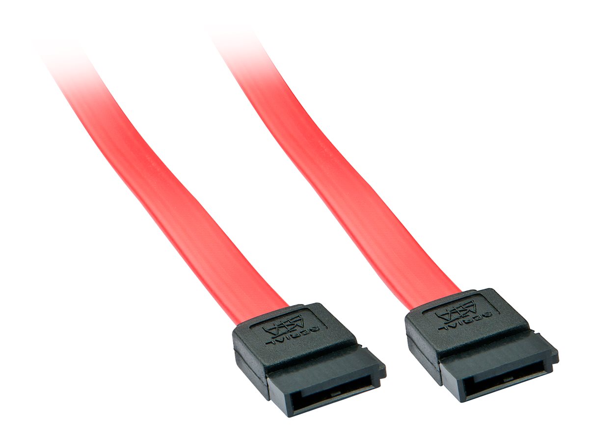 Lindy - SATA-Kabel - Serial ATA 150/300/600 - SATA zu SATA - 50 cm - Rot