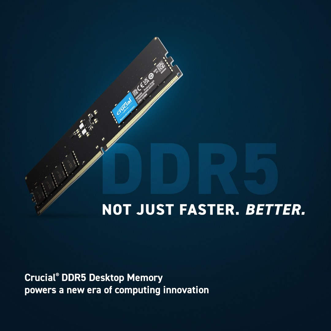 Crucial Pro - DDR5 - Modul - 16 GB - DIMM 288-PIN Low Profile, Ansicht 2