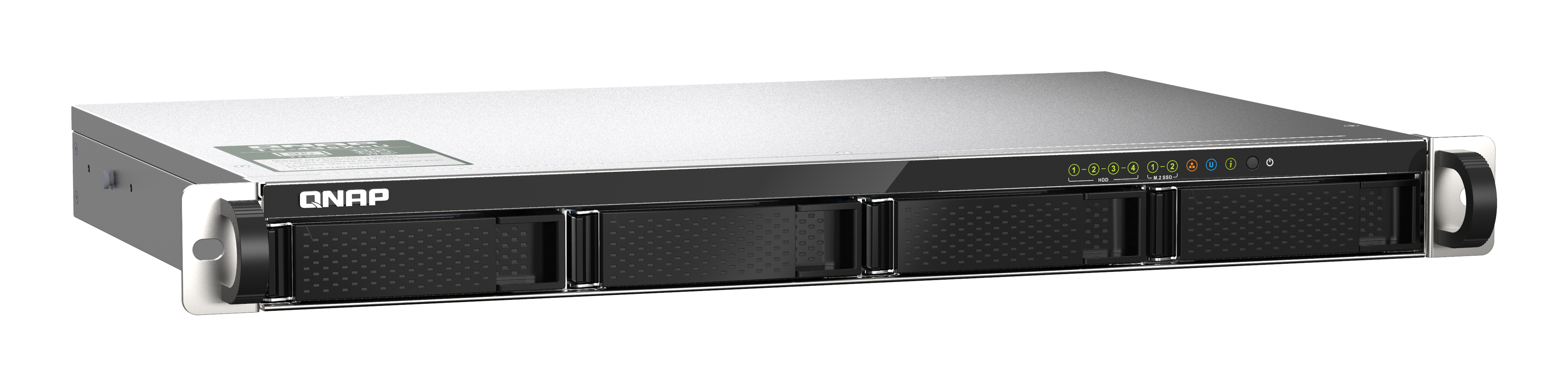 QNAP TS-435XeU - NAS-Server - 4 Schächte - Rack, Ansicht 2