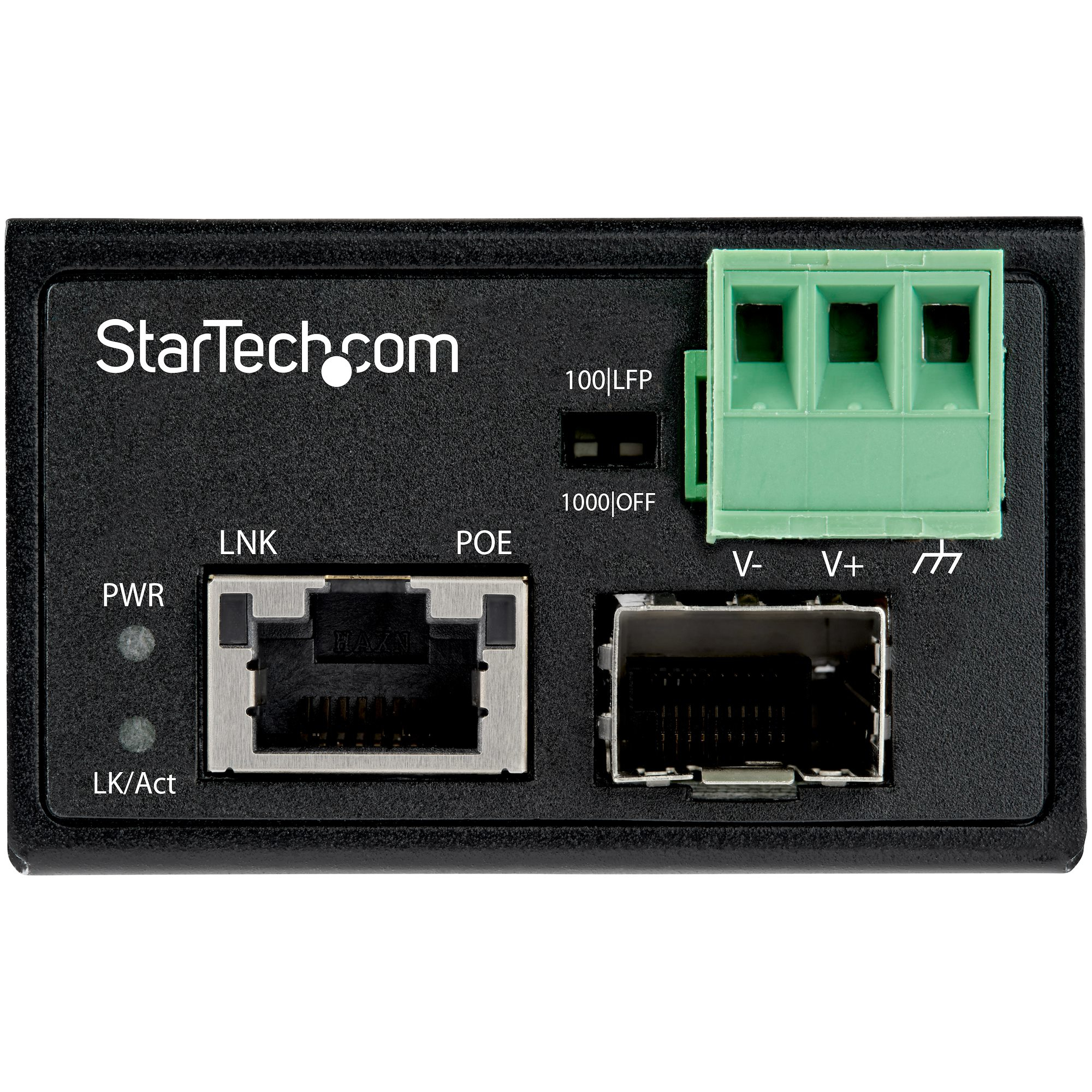 StarTech.com PoE + Industrial Media Converter 30W - Medienkonverter LWL Kupfer - Singlemode-/Multimode Glasfaser, Ansicht 4