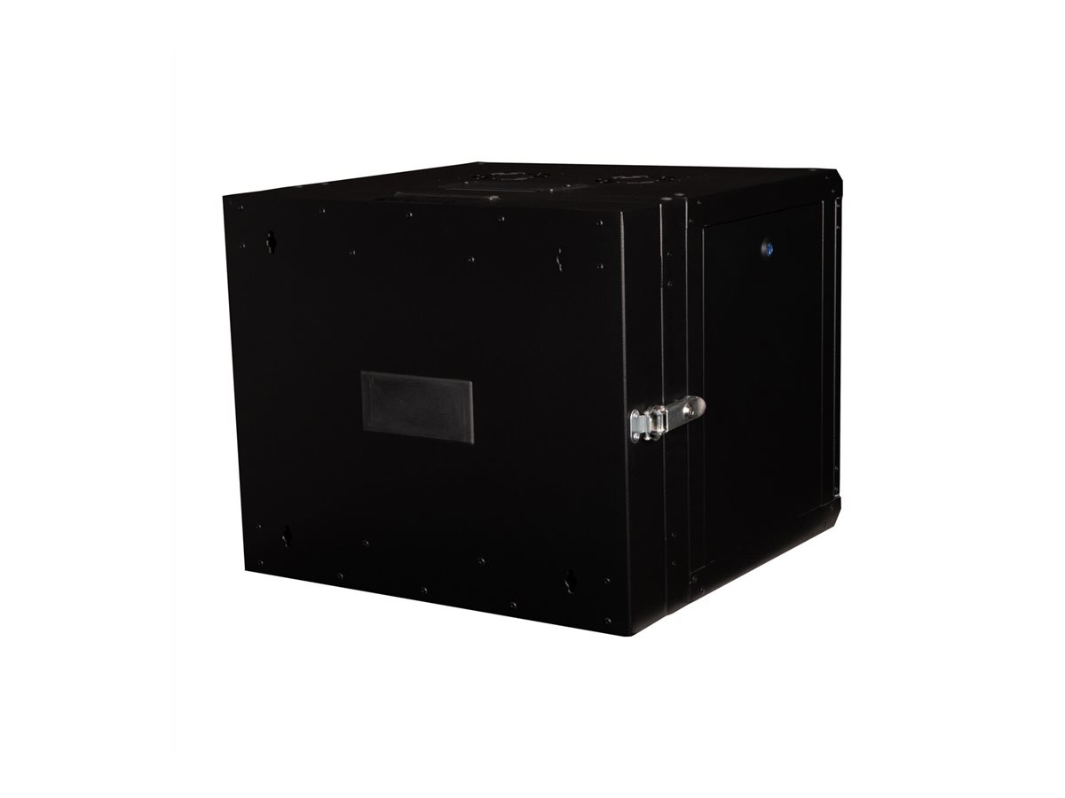 ROLINE 19 Zoll Wandgehäuse Pro 9 HE 600x600 BxT zweiteilig schwenkbar schw - Wandgehäuse, Ansicht 4