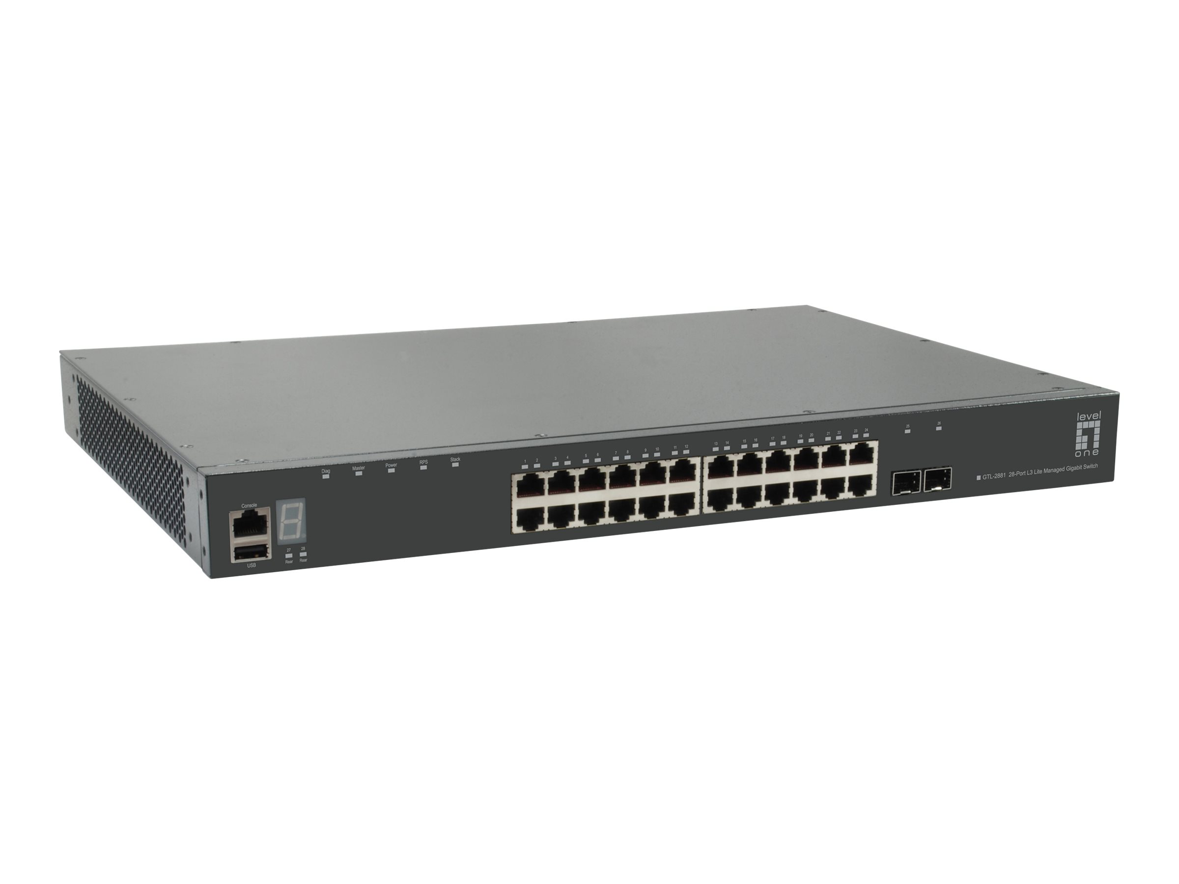 LevelOne GTL-2881 - Switch - L3 Lite - managed