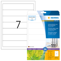 HERMA 10745 - Weiß - Selbstklebendes Druckeretikett - Gestanztes Etikett - Papier - LaserInkjet - Dauerhaft