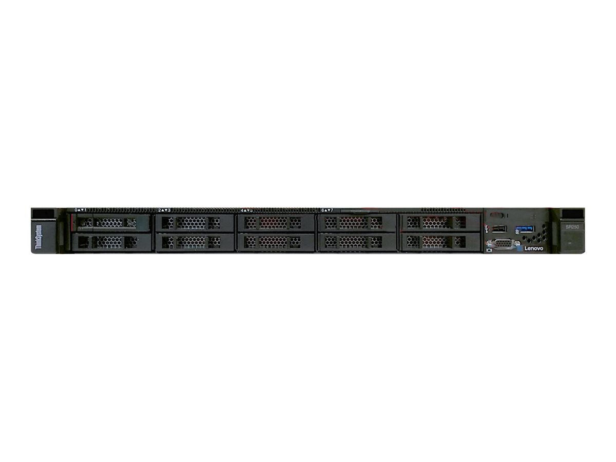 Lenovo ThinkSystem SR250 7Y51 - Server - Rack-Montage - 1U - 1-Weg - 1 x Xeon E-2276G / 3.8 GHz