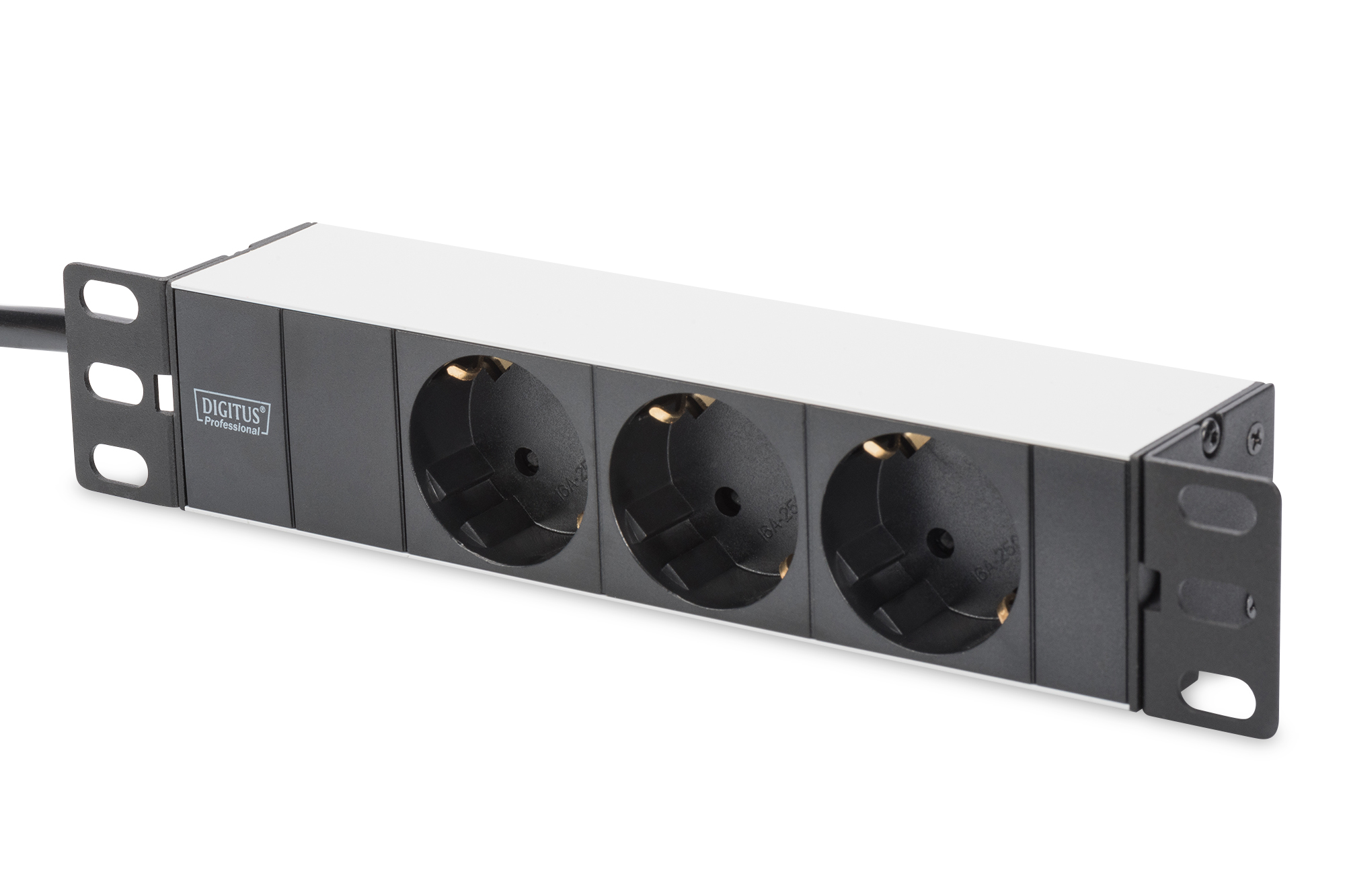 DIGITUS Netzwerk-Set 254 mm (10) - 6HE,  312 x 100 mm (B x T), Ansicht 3