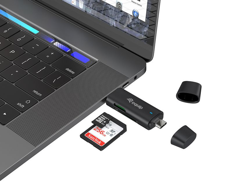 Equip Dual Connector USB-C/-A/SD/Micro SD 5Gbps - Secure Digital (SD), Ansicht 2
