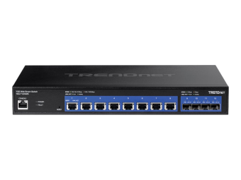 TRENDnet TEG 7124WS - Switch - Smart - 8 x 10GBase-T + 4 x 10 Gigabit SFP+