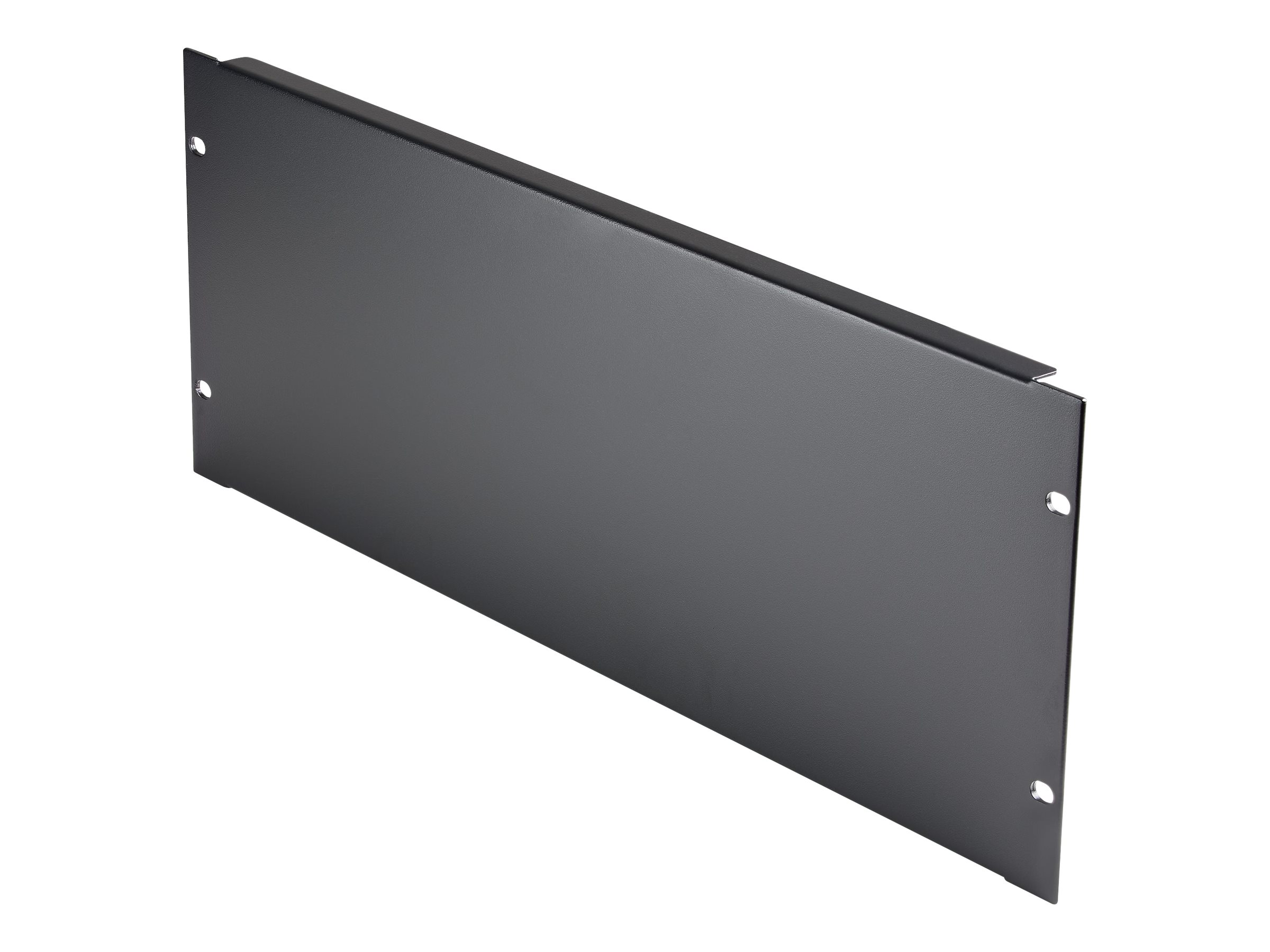 StarTech.com 4U Blank Panel for 19 inch Rack, Rack Mount Blanking Panel for Server/Network Racks & Cabinets, 4RU Rackmount Filler Panel/Spacer/Plates, Solid Panel, Cold-Rolled Steel, Black - 4U Blanking Panel (RKPNL4U)
