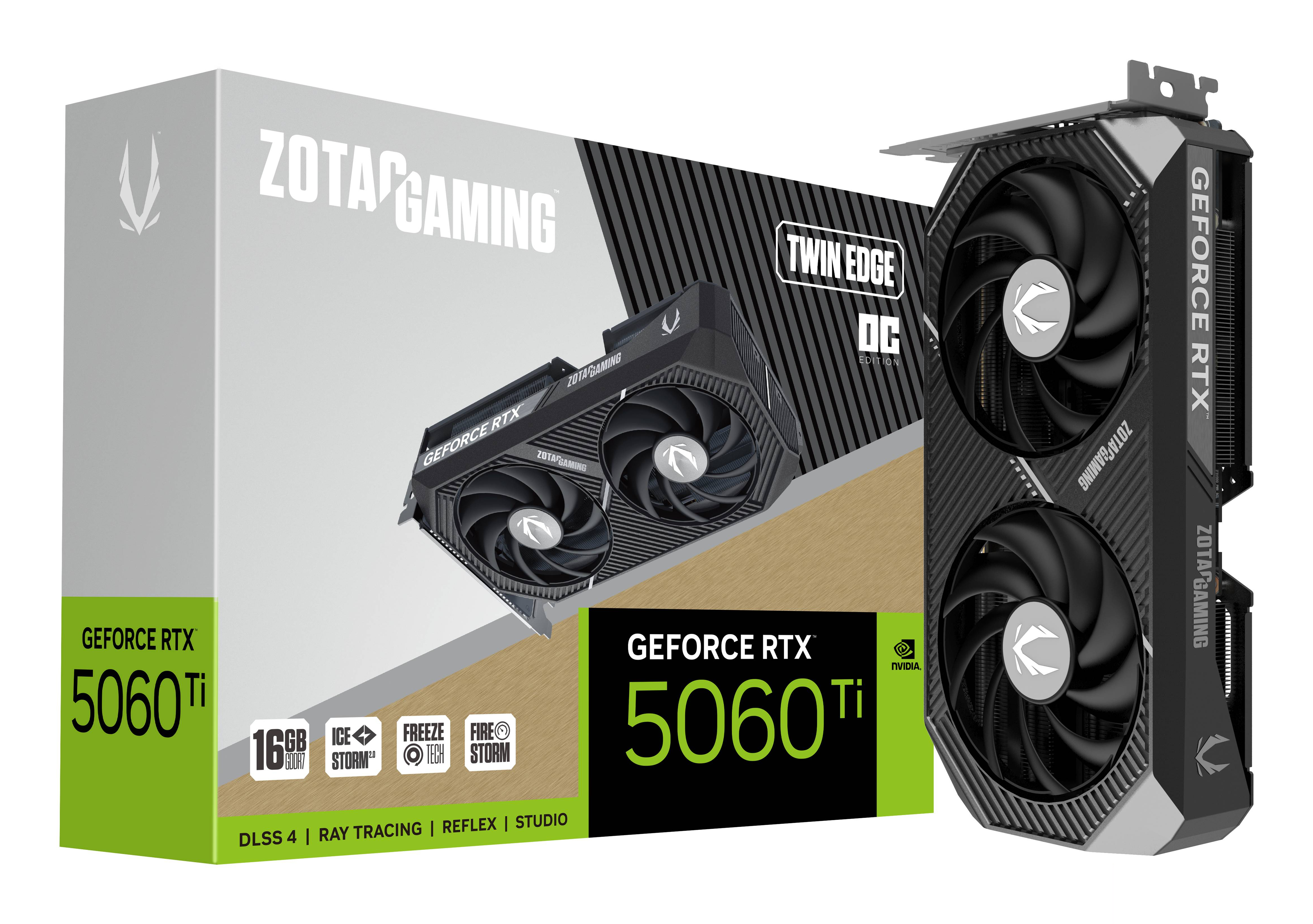 ZOTAC GAMING GeForce RTX 5060 Ti 16GB Twin Edge, Ansicht 2