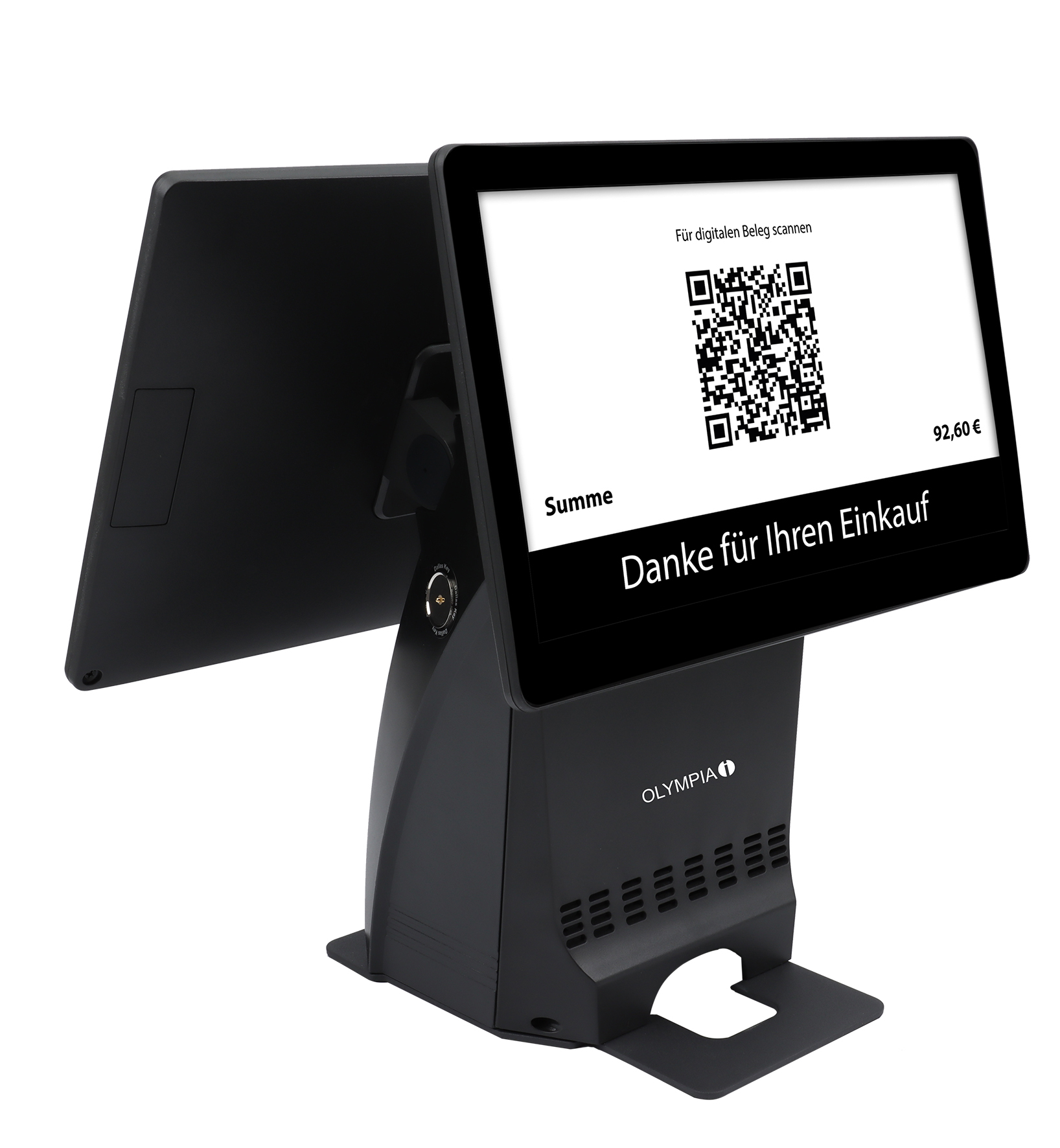 Olympia Registrierkasse T215DK+Display schwarz, Ansicht 2