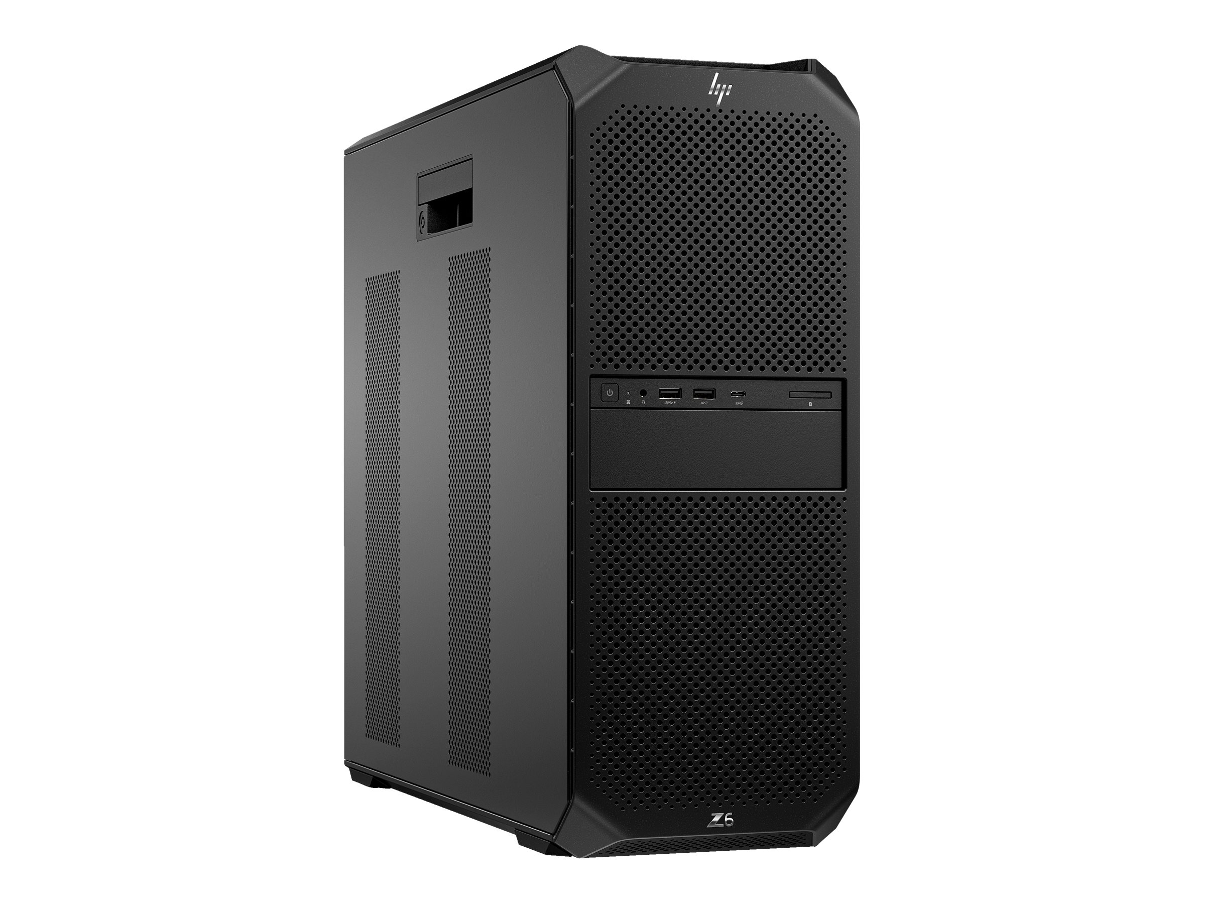 HP Workstation Z6 G5 A - Tower - 4U - 1 x Ryzen ThreadRipper PRO 7955WX  4.5 GHz - RAM 64 GB - SSD 2 TB - HP Z Turbo Drive NVMe TLC - keine Grafiken - 1GbE - Win 11 Pro - Monitor: keiner - Tastatur: Deutsch - Schwarz - mit HP 1 Jahr Wolf Pro Security 