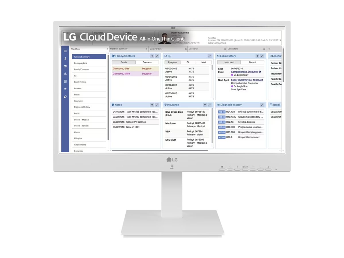 LG ThinClient 24CR671N-2P 60.4cm 23.8Zoll 16 9 1920x1080 250cd/m2 1000 1 5ms Intel - Thin Client - Pentium N, Ansicht 4